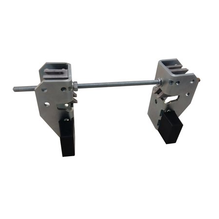 BISON LIFTING EQUIPMENT Adjustable W-Beam End Stop. Beam Range: 3.22" - 11.81", Includes 2 Clamps TESH20-36